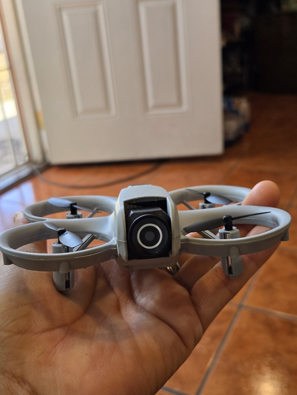 Compact Gray Mini Camera Drone